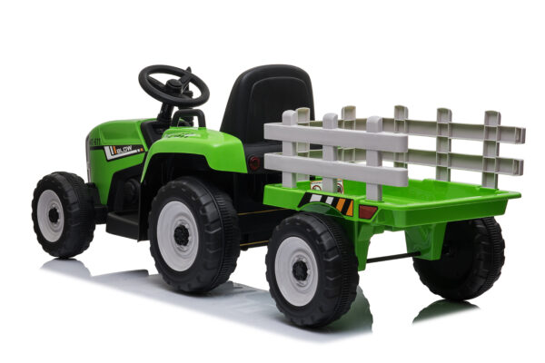 Green 12V Ride-On Tractor - Image 3