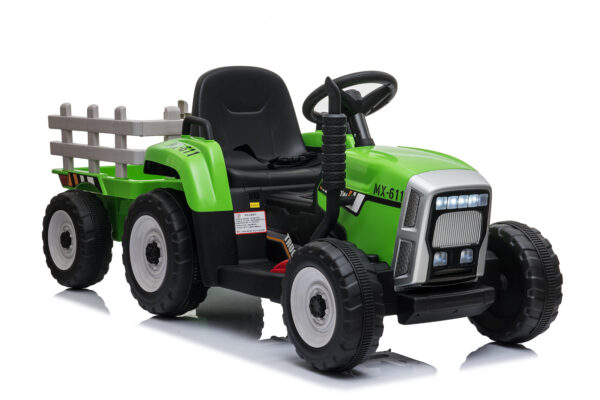 Green 12V Ride-On Tractor - Image 5
