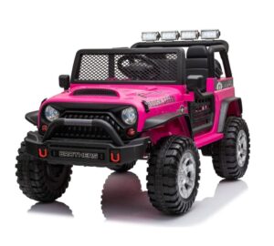 12v Jeep-Inspired Kids Ride-On Car, a meticulously designed vehicle that promises endless joy, exploration, and safe adventures.