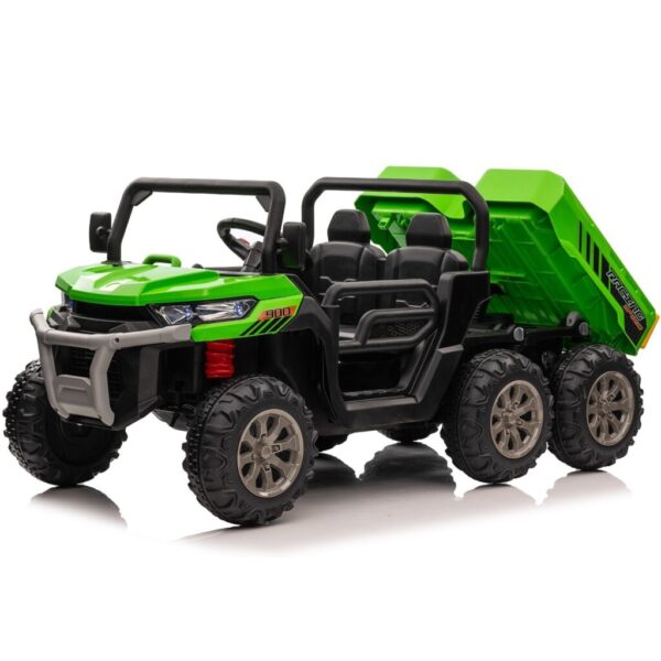 Green 24V Ride On Construction Truck